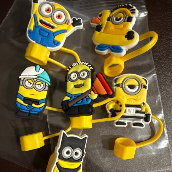 You pick (3) - Minions Straw Toppers NEW - Picture 7 of 9
